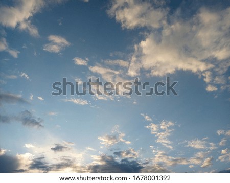 A picture of the sky in its magnificent view