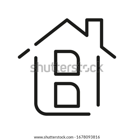 Home Line Icon Vector Symbol