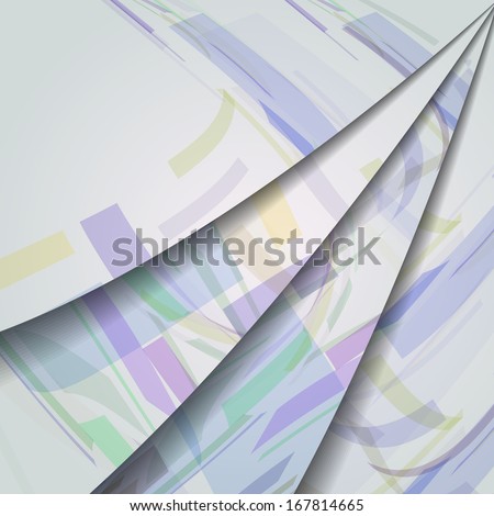 Abstract geometric shape illustration, colorful digital composition.