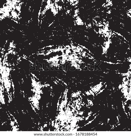Grunge texture is black and white. Seamless pattern of cracks. Gloomy old background. Pattern to print. Worn, dirty surface