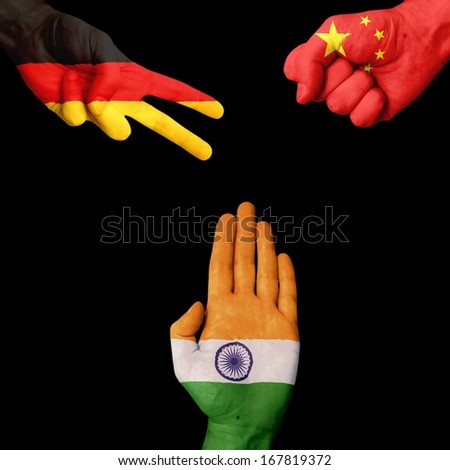 Germany China India Rock-Paper-Scissors 