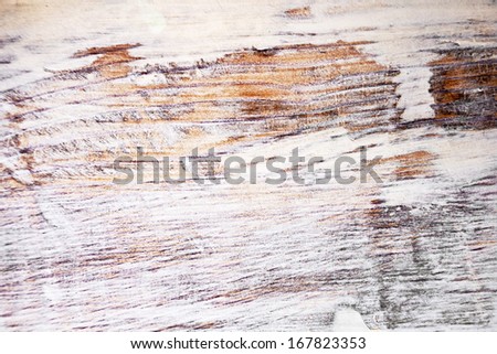 Oak plank texture, wood board painted white with dry brush