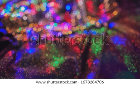 Abstract colorful disco-style bokeh background 