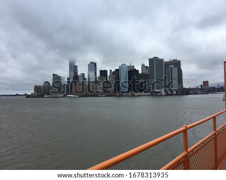 New York City from a ferry