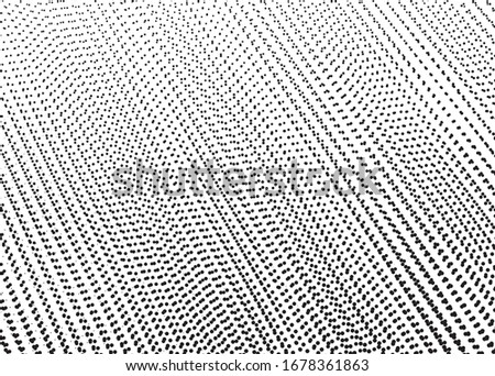 Abstract halftone illustration background. Grunge grid polka dot background pattern.  Abstract digital wave particle. Futuristic point wave. Big data. Abstract wave in white background.