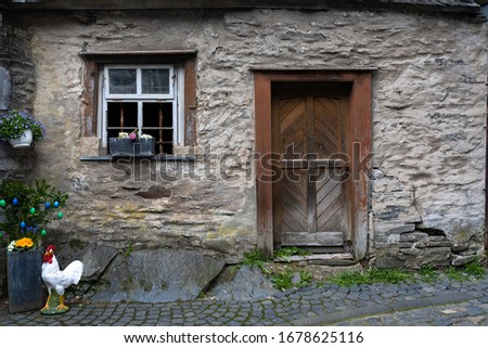Vintage building in Monschau, Eifel, Germany