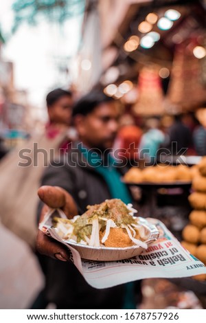 Street food from Old Delhi Streets. Royalty-Free Stock Photo #1678757926