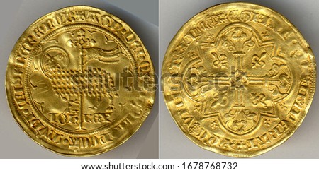 Aureus (Coin) French Mouton of Jean the Gold