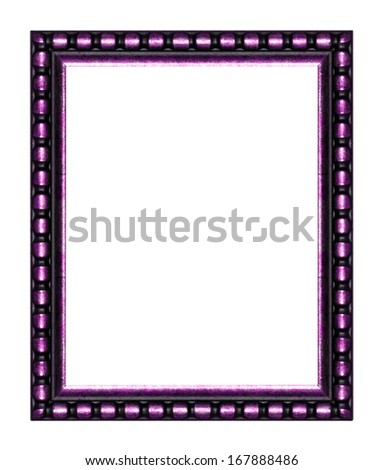 Old antique vintage picture frames. Isolated on white  background