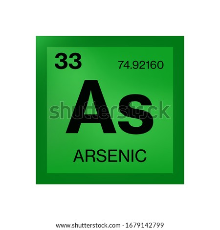 Arsenic element from the periodic table