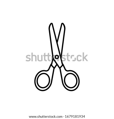 Scissors icon, logo isolated on white background. eps 10