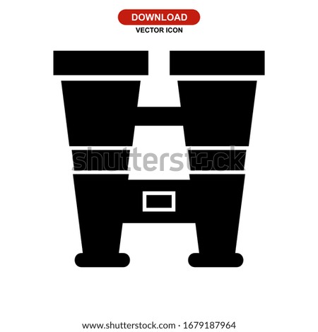 binoculars icon or logo isolated sign symbol vector illustration - high quality black style vector icons
