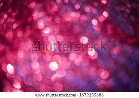 Large and big light and dark pink and red glitter texture christmas, celebration abstract bokeh background with copy space and text place