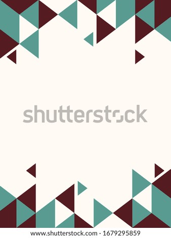 Geometry Red and Green Triangle Vector Background
