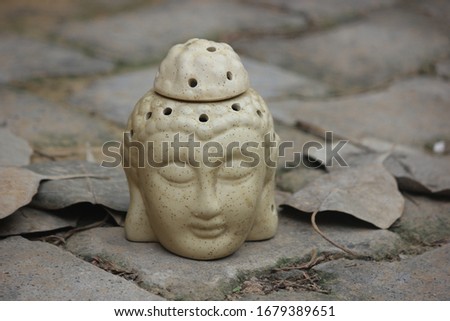Ceramic Buddha Aroma Burner Electric Type Ceramic and Soapstone Marble