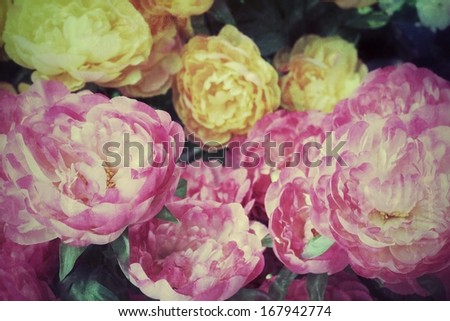 Beautiful lotus of artificial flowers