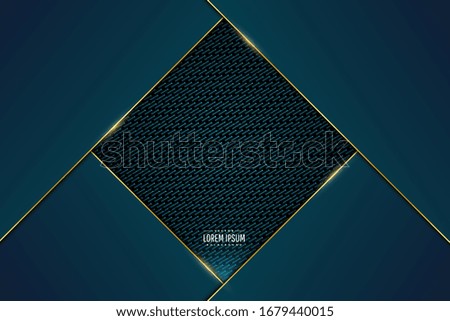 Abstract background.Luxury of green,blue and golden glossy.Layout for banner, business, presentations, flyers, posters.Vector illustration.Eps10