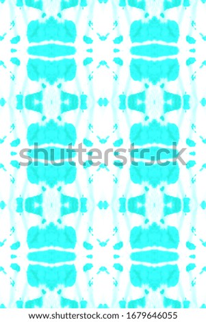 Watercolor Wash Background. Tie And Dye Pattern. Distressed Illustration. Blue,Cyan,White Artistic Bohemian Ornament. Line Geometric Rustic Style. Nice Watercolor Wash Background.