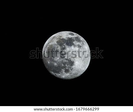 Full moon picture over Georgia