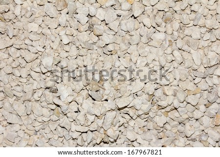 background of white crushed stone