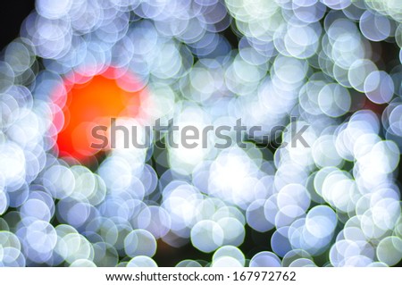 Abstract circular bokeh background of Christmaslight