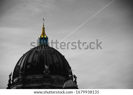 Parts of a religious cathedral Church in Berlin