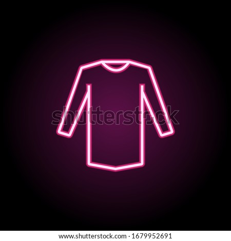 Blouse clothing woman neon icon. Simple thin line, outline vector of clothes icons for ui and ux, website or mobile application
