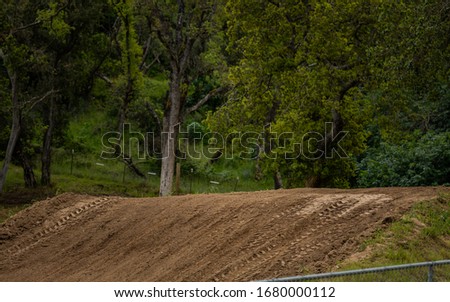 Motocross Track Dirt Jump in Trees
