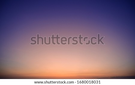Sunset sky nature concept background.