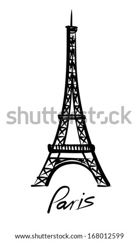 vector Eiffel tower Royalty-Free Stock Photo #168012599