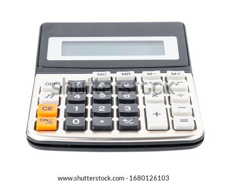 Calculator isolated on white background