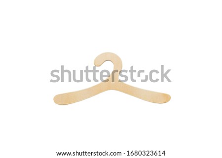 The yellow Hand towel hanger white background isolated
