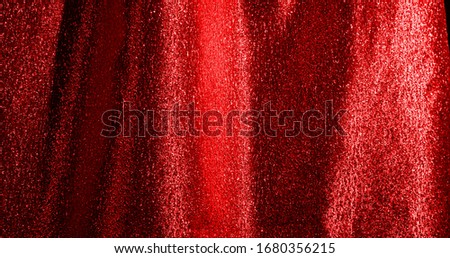 Real Cloth Stage silk Curtain. Curtain For theater, opera, show, stage scenes. Real Cinematic Curtain Photo. Glittering cloth.