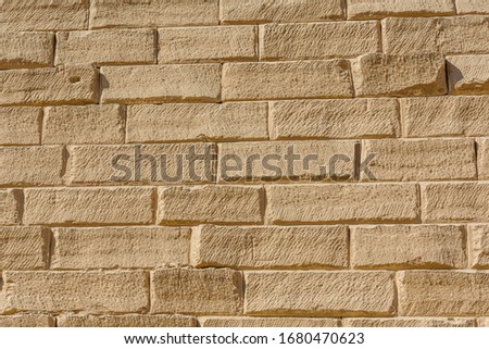 Background of the ancient brick wall in Karnak temple. Luxor, Egypt.