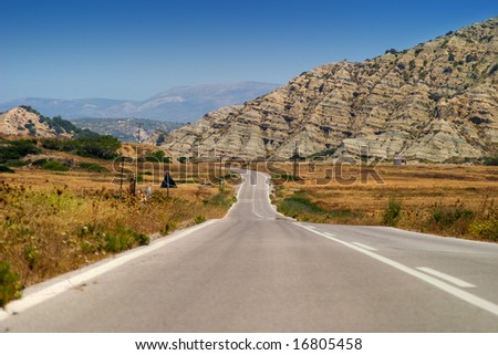 deserted road