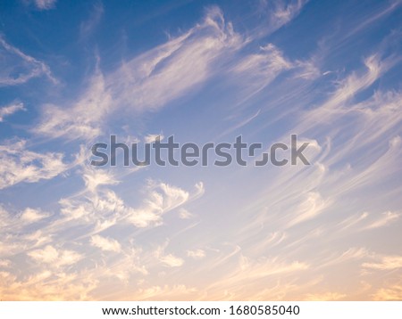 White clouds with bright sky Royalty-Free Stock Photo #1680585040