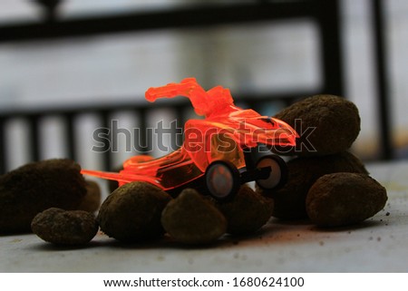 macro photo of toy kids toy cars