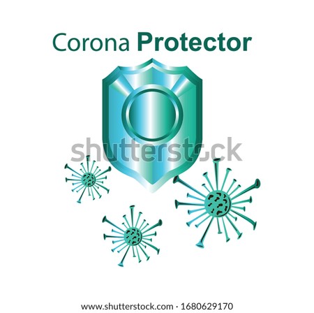 corona virus symbols and icons