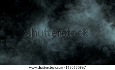 Real Smoke on black dark background photo. Clouds overlay. Mist, fog, haze.