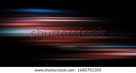 Abstract background of long explosure tale light on black ,Technology backgroud Royalty-Free Stock Photo #1680701305
