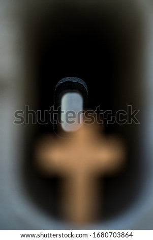 This is a picture symbolizing the image of the cross in the tomb to celebrate Easter.