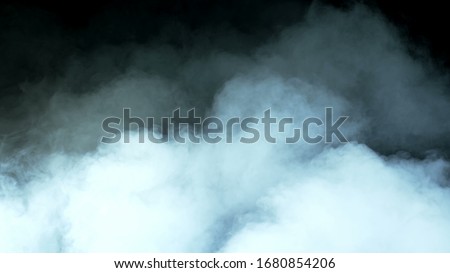 Real Smoke on a black background - realistic overlay for different projects. Royalty-Free Stock Photo #1680854206