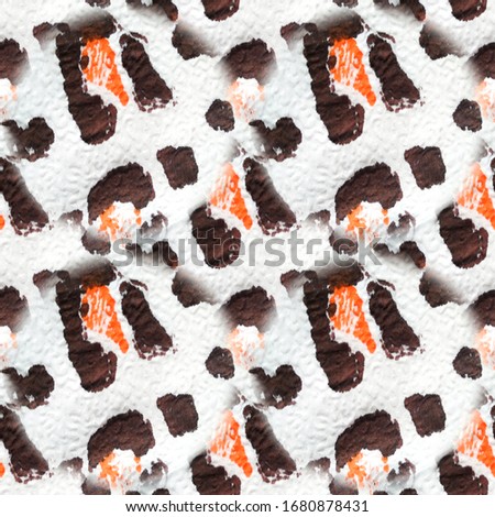 Animal Background. Orange Wild Camouflage. Tribal Luxury Cloth. Wild Pattern. Tropical Animal Background. Jaguar Seamless Textile. Geometric Animal Dirty Art. Exotic Gepard Pattern.