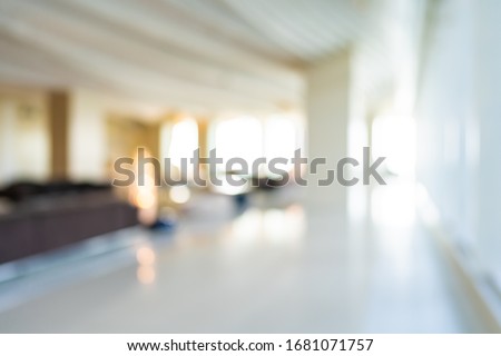Abstract blur hotel and lobby interior for background Royalty-Free Stock Photo #1681071757