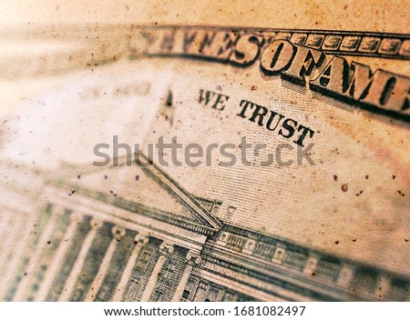 Close up U.S. dollar currency