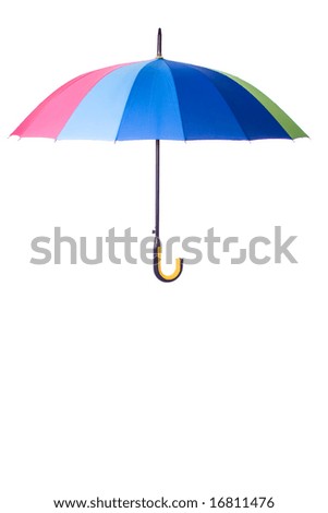 colorful umbrella - studio shoot