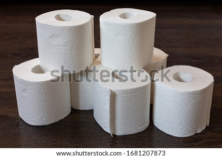 the rolls of toilet paper