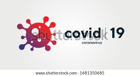 Coronavirus Covid19 Virus vector logo Royalty-Free Stock Photo #1681350685