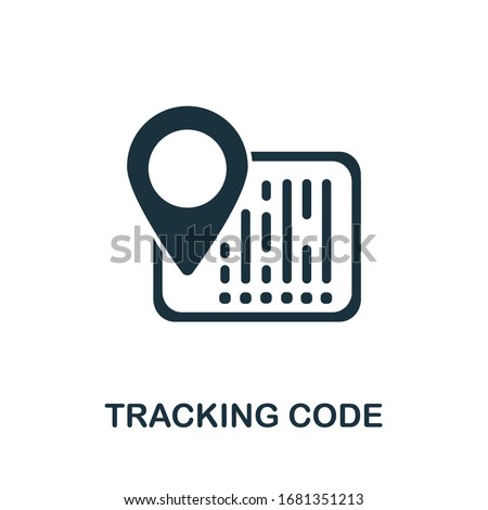 Tracking Code icon from affiliate marketing collection. Simple line Tracking Code icon for templates, web design and infographics