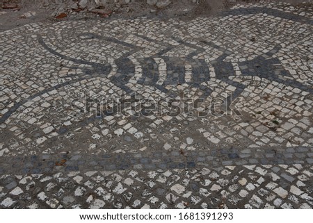 Paving stones in Vila Real do Santo Antonio, Portugal